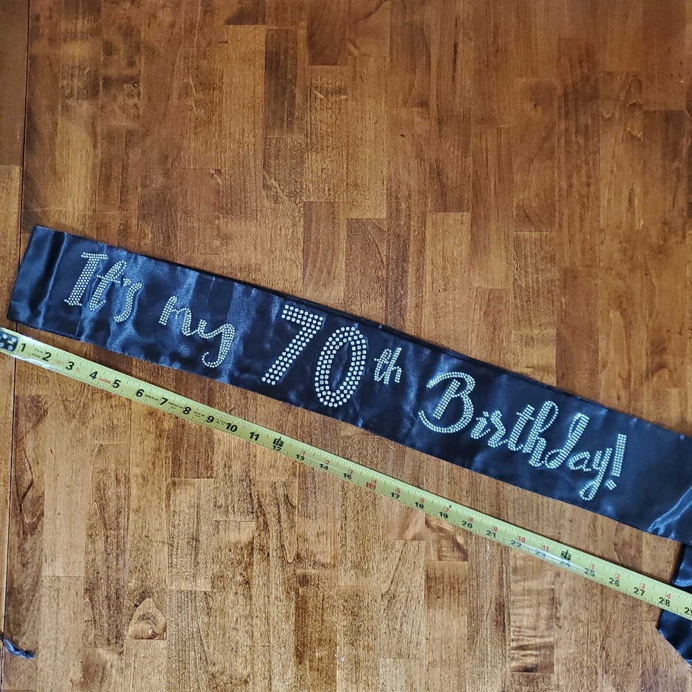 70th Birthday Sash